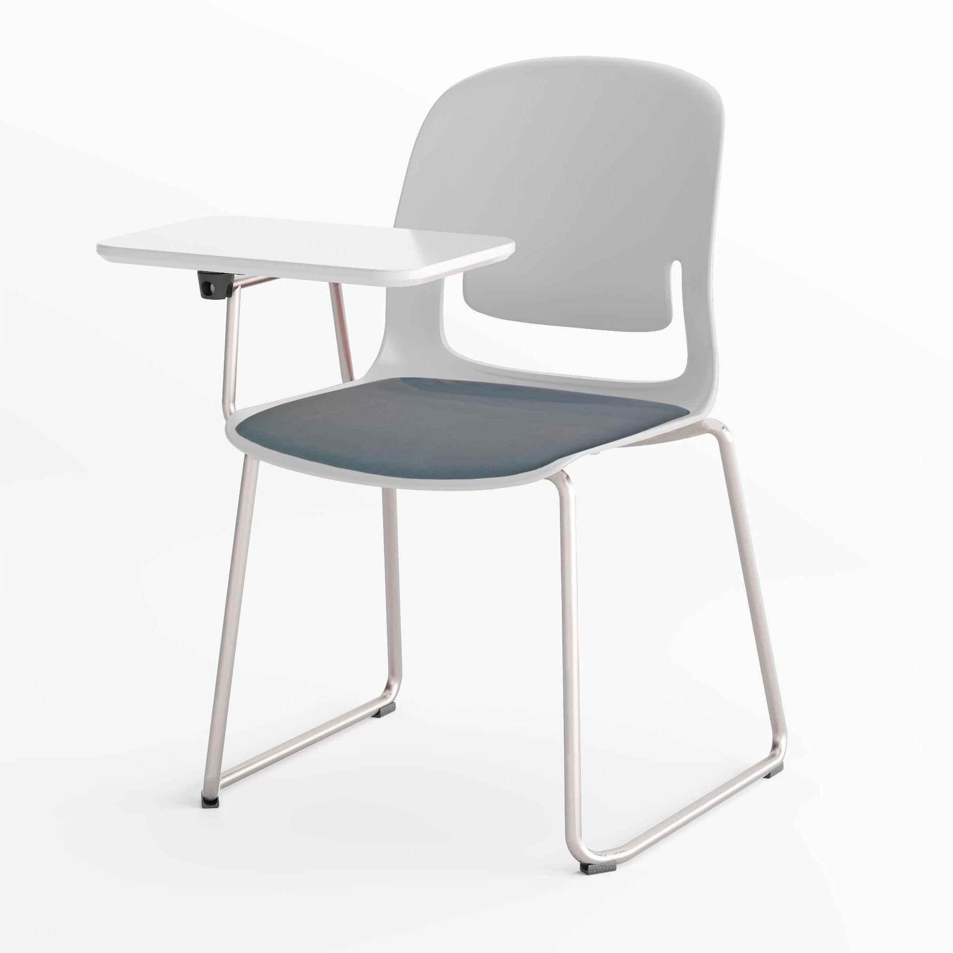 畅优畅盛家具现代简约金属塑料培训椅商用洽谈休闲椅带扶手