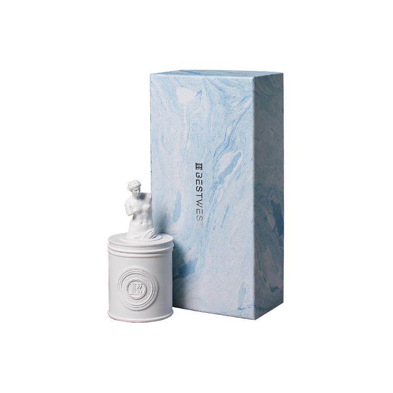 博西家居无烟香薰蜡烛礼盒装高档香薰桌面摆件生日创意圣诞礼物