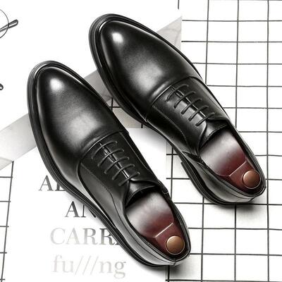 Men business shoes comfortable dress shoes 商务休闲尖头男鞋