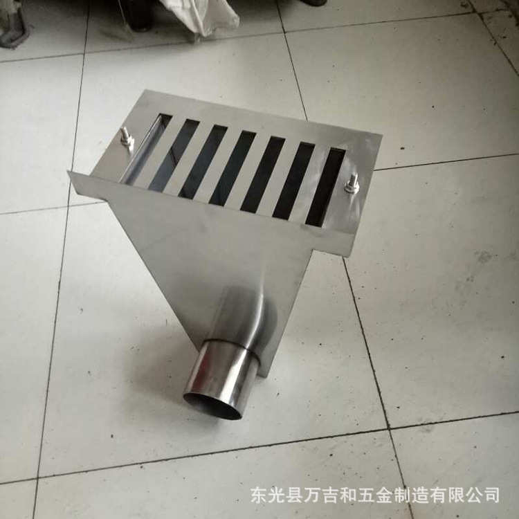 不锈钢侧排雨水斗 侧入式雨水斗 不锈钢雨水口