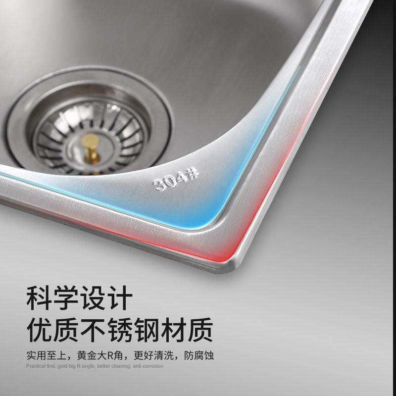 简易洗手盆台不锈钢洗脸洗手池架子卫生间洗漱台落地移动水池单盆