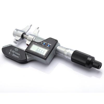 青量新款高精度带刻线电子数显内径内测千分尺5-30/25-50mm/0.001图片