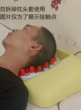 正品新款头部按摩器软胶按枕拉伸颈椎摩穴位头理疗揉捏皮头疗硅仪