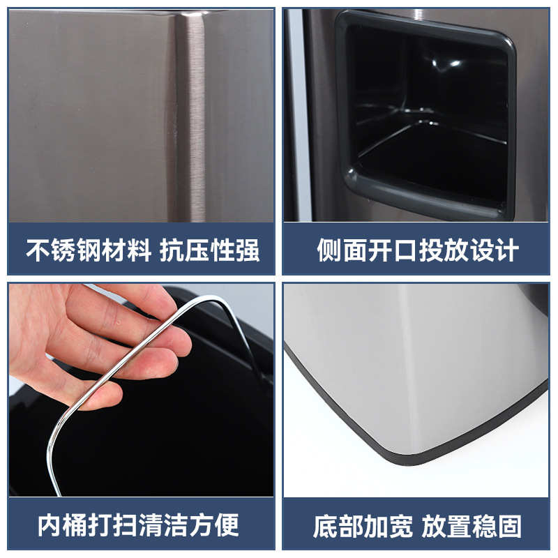 不锈钢烟灰柱户外烟蒂柱商用烟灰桶酒店室外烟灰缸烟头灭烟垃圾桶