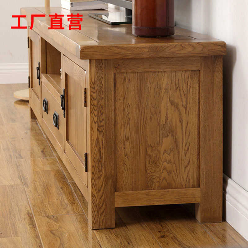 实木电视柜全实木现代简约小户型客厅家具白橡木美式胡桃木色,住宅家具,电视柜,淘宝优惠券,粉丝福利购,淘宝优惠卷