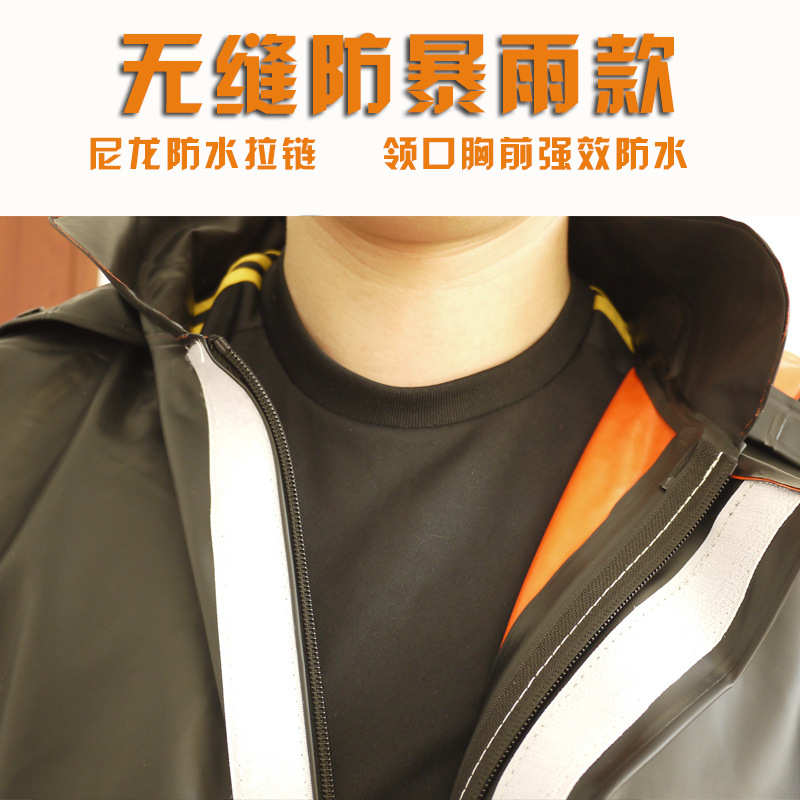 千里雨成人户外雨衣钓鱼服 双色雨衣雨裤套装 骑行登山雨衣垂钓O