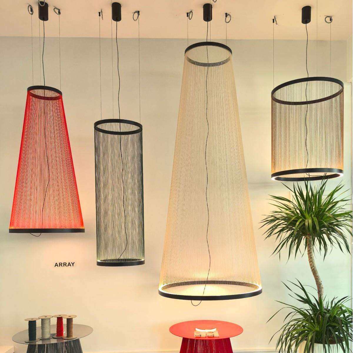 Vibia Array现代简约客厅吊灯餐厅别墅loft复式楼梯线性流苏吊灯