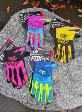 FOX儿童亲子男女孩春夏秋骑行户外自行平衡卡丁车飞盘BMX竞速手套