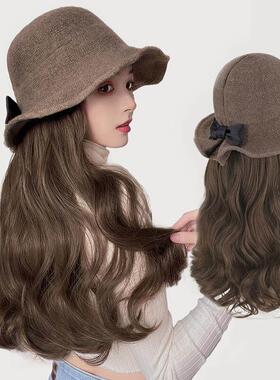 Vintage Wool Bucket Hats Ladies Bowler Hat Fashion Bows Basi