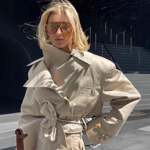Jacket Coat Women Chic Modern Casual Fitted Winter Daily