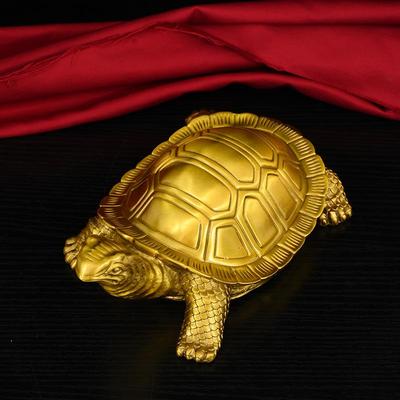 黄铜乌龟大海龟小摆件 铜龟金龟 家居办公桌面装饰创意礼品工艺品