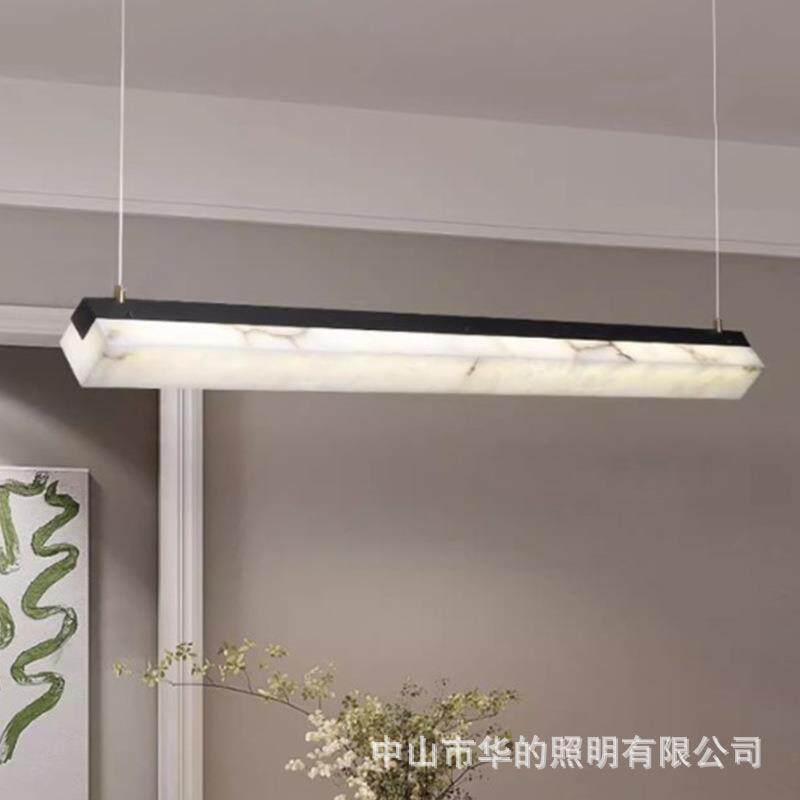西班牙进口云石吊灯后现代简约餐厅吧台书房吊灯全铜客厅灯灯具