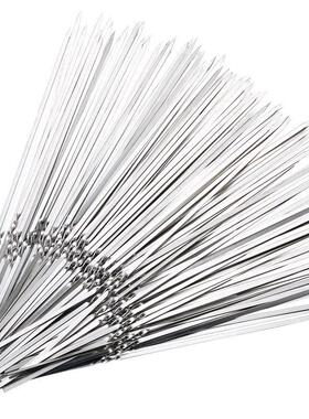 不锈钢签30cm*1.0 100支肉串烤串专用烧烤签子羊肉串铁用品工具