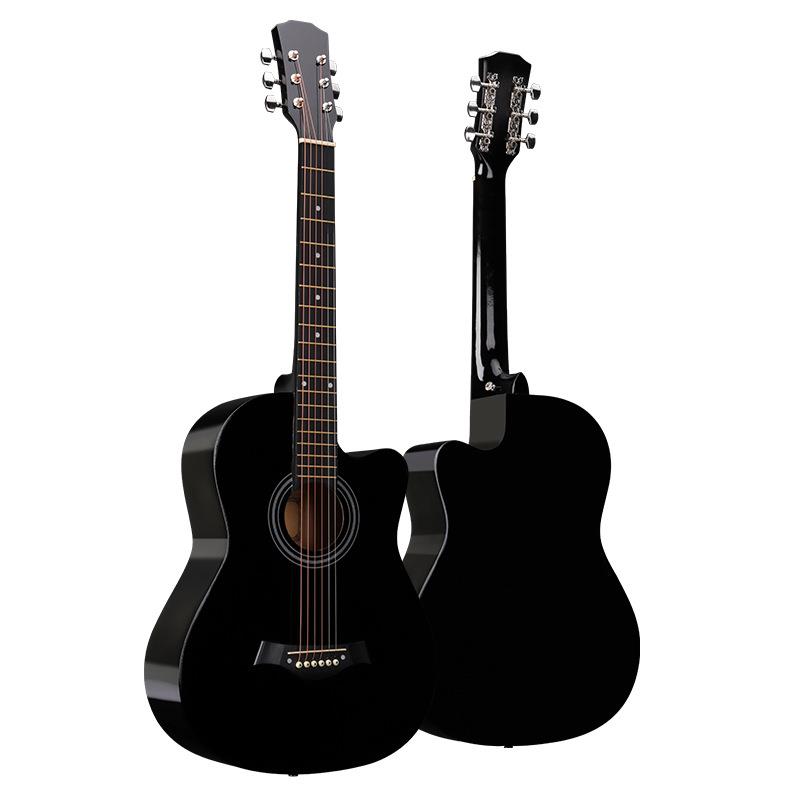 民谣吉他39寸厂家新手入门guitar全段木指弹吉他通用款练习琴
