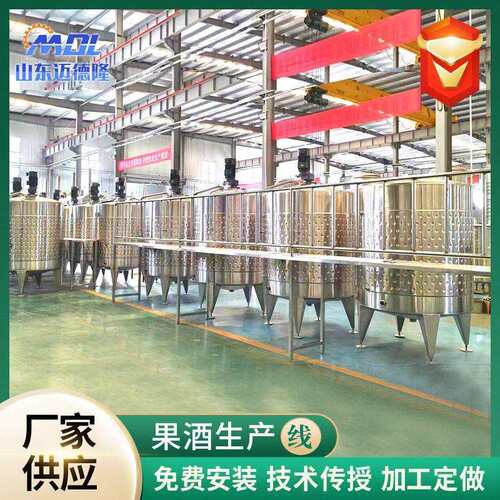 果酒酵罐酒厂用式不锈钢果酒发酵罐封密果酒储FRR立罐发罐酿酒设
