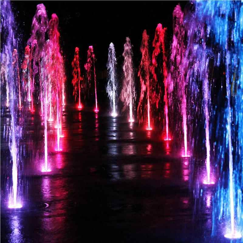 喷泉灯l2彩ed防M2010水水池景观水下户外别墅变色涌泉七1v24v水底