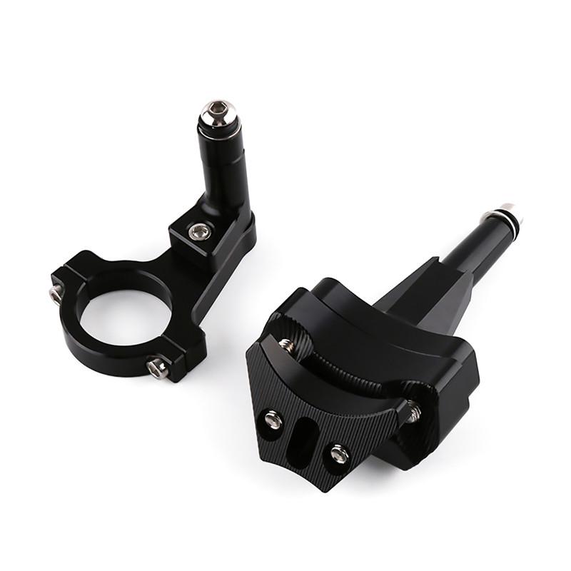 400川崎防小 ninja400改装码甩头阻尼器固定忍者适用钛尺方向支架