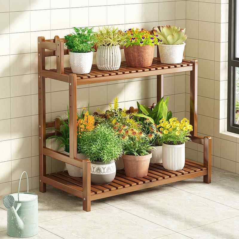 花架子客厅阳台落地式装饰布置客厅阶梯式花盆置物架子托架斜梯形