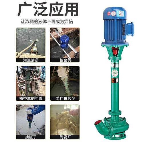 立式泥浆泵三相大功率抽鱼塘清淤抽泥机污水泵抽粪污泥泵清淤泵
