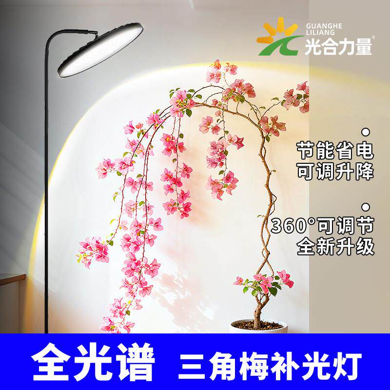 彷太阳全光谱室内led生长灯落地阳台花卉三角梅专用植物补光灯