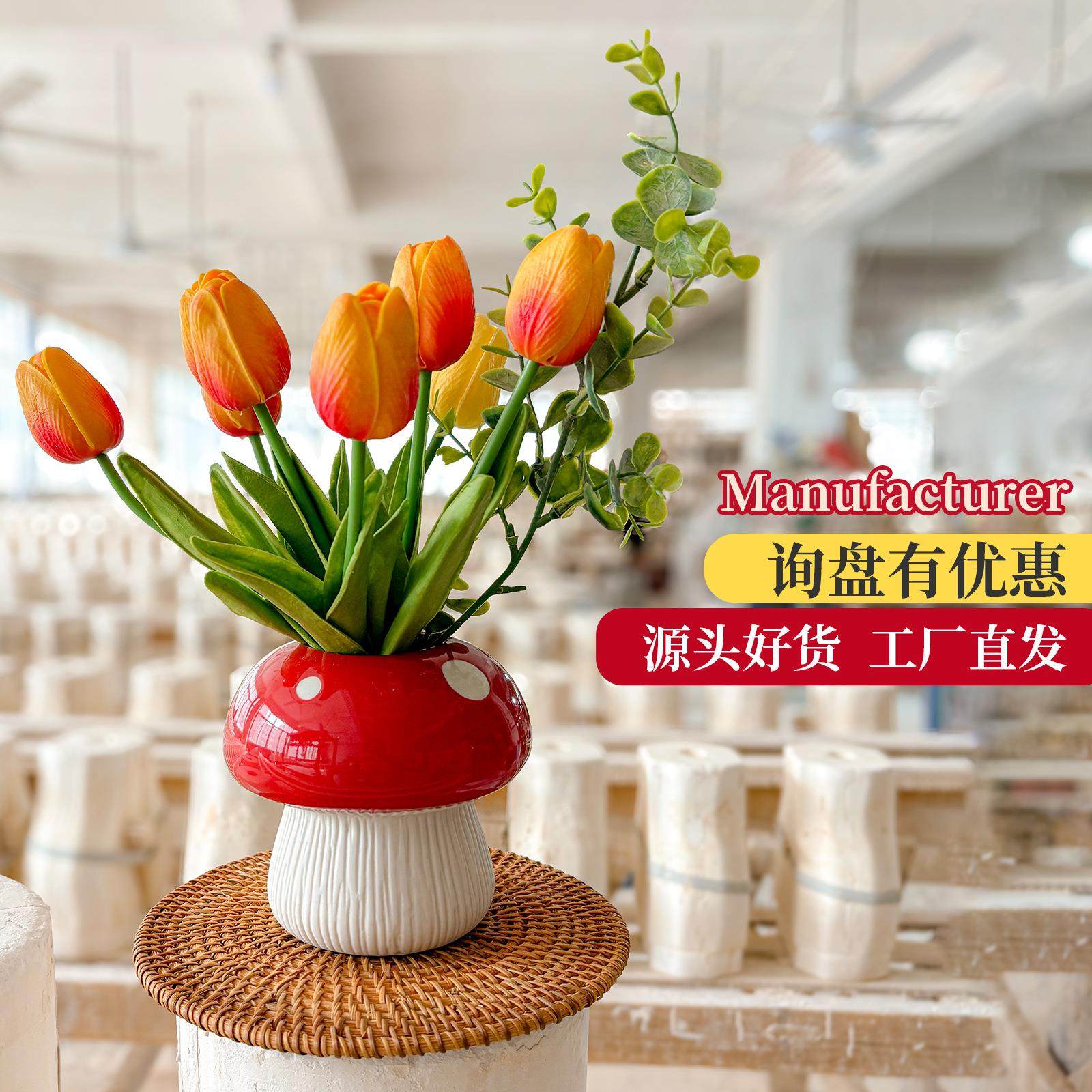 软装插花器装饰品复古现代精致小花瓶创意摆件新款高级感电视柜,家居饰品,花瓶,淘宝优惠券,粉丝福利购,淘宝优惠卷