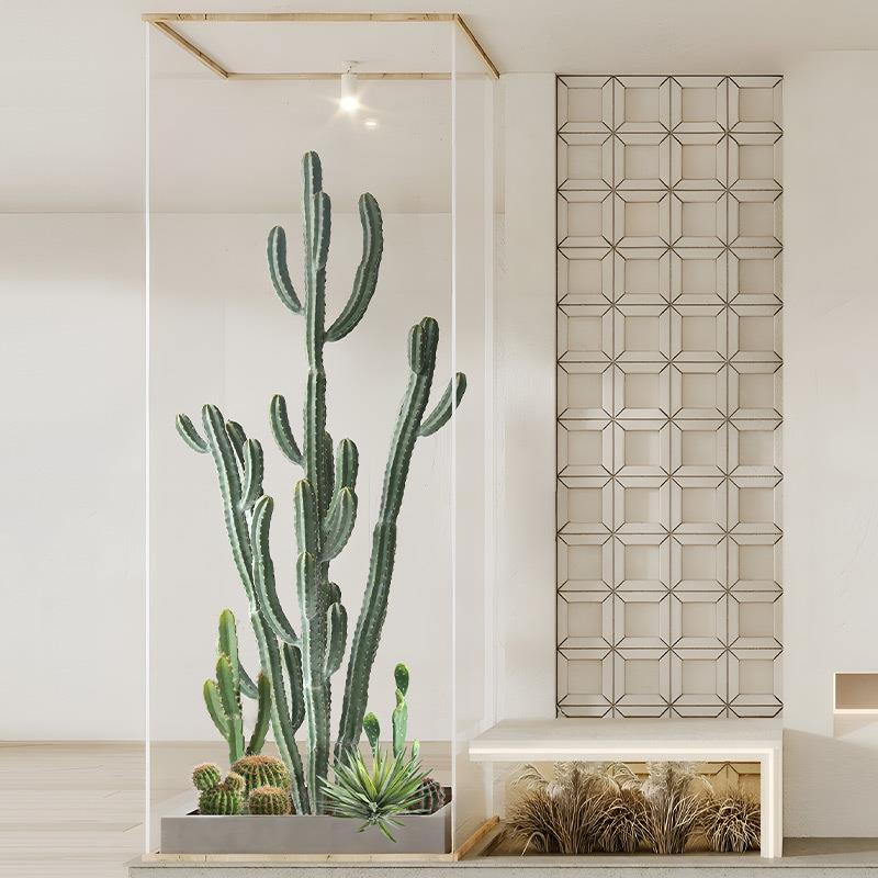 大型仙人柱室内落地橱窗摆件沙漠仿真绿植仙人掌植物景观造景装饰