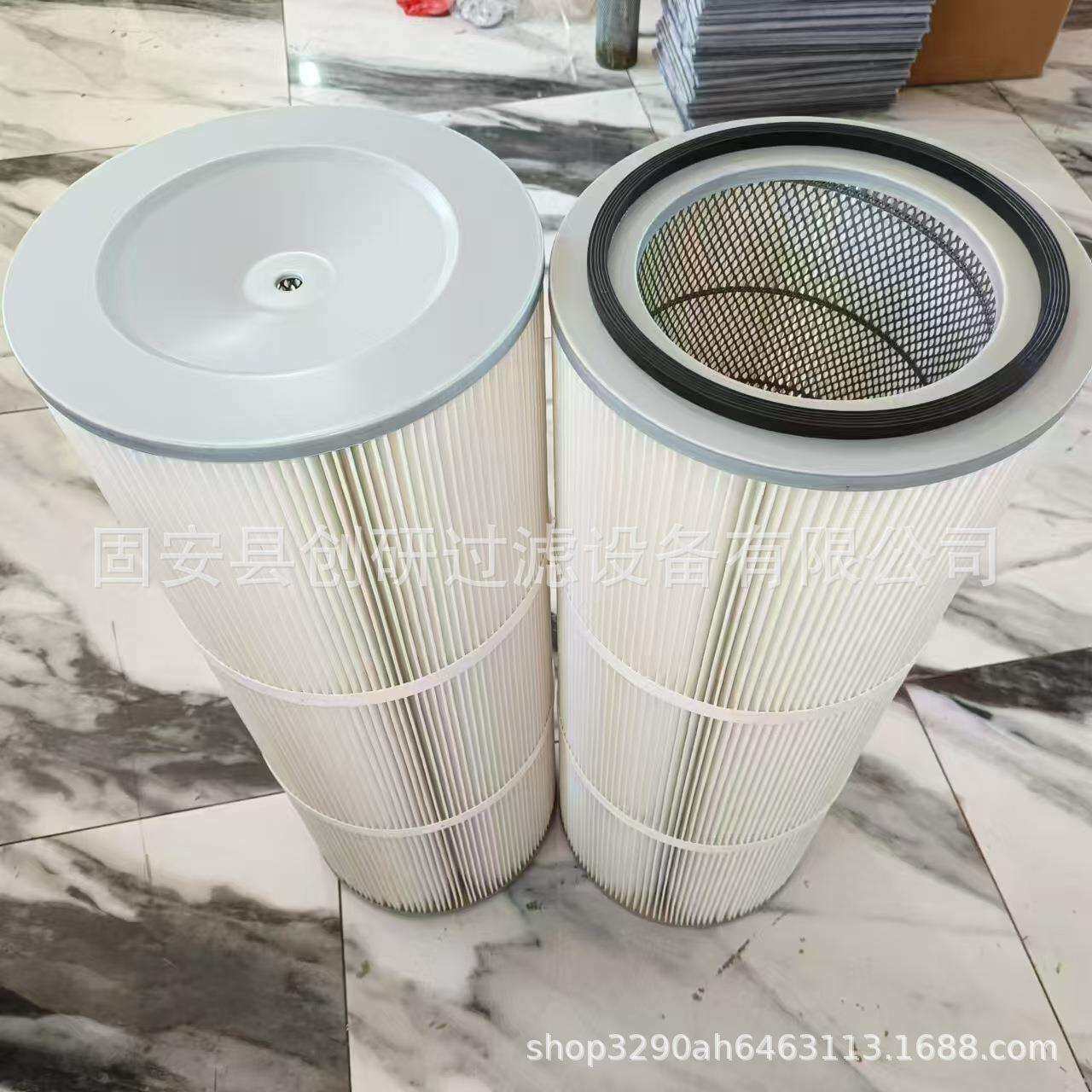厂家除尘不锈钢滤芯滤筒 工业除尘器覆膜阻燃防静电六耳 快拆喷塑