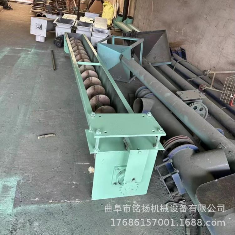 蛟龙铁管铁粉输送U机粉料固定型送式料机20251208小麦筒式上料机