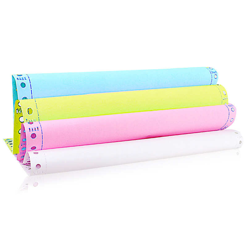 新绿天章韵针式电脑打印纸二联三联四联五联整张二等分三联1000张