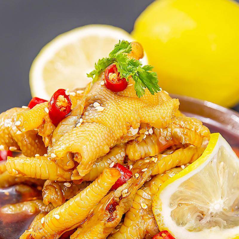 西子和平柠檬酸辣鸡爪网红酱卤肉凤爪即食小菜零食下酒菜鸡肉零食