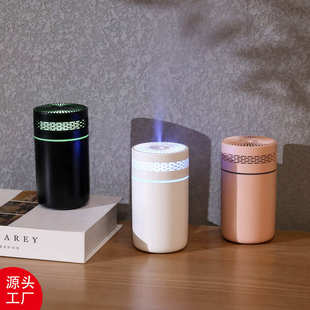 迷你炫彩杯加湿器 2023年新款 usb桌面静音喷雾车载彩灯杯加湿器