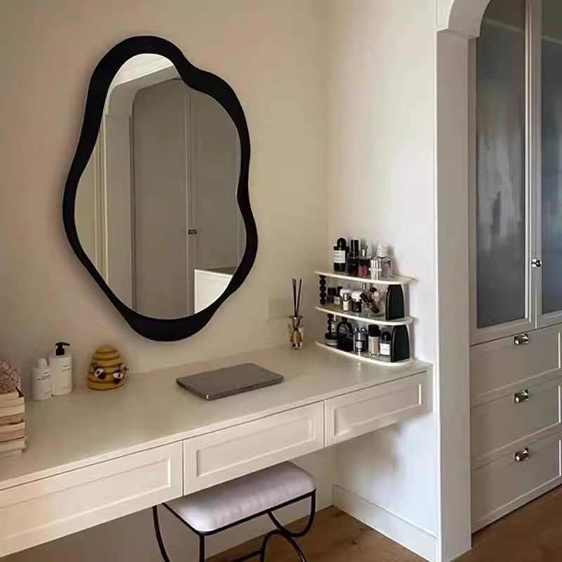 法式云朵浴室智能梳妆镜美式简约卧室化妆镜欧式玄关艺术装饰镜子