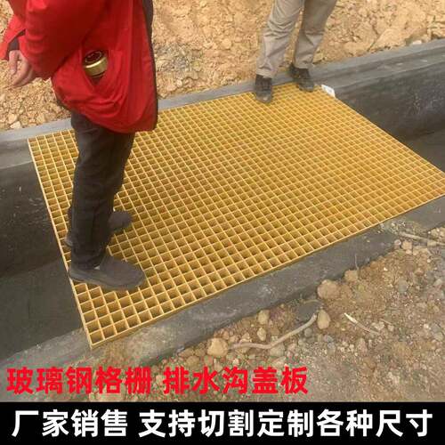 玻璃钢格栅下水道排水沟盖板集水坑污水池盖板地沟盖板洗车格栅