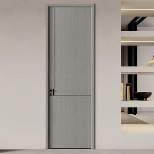 540实木木门室免门房间门木质复合隔音无漆简卧约室内门套装 漆门