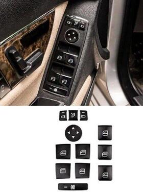 12PCS Car Door Armrest Window Switch Button Trim Cover