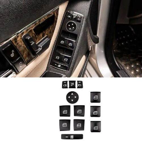 12PCS Car Door Armrest Window Switch Button Trim Cover
