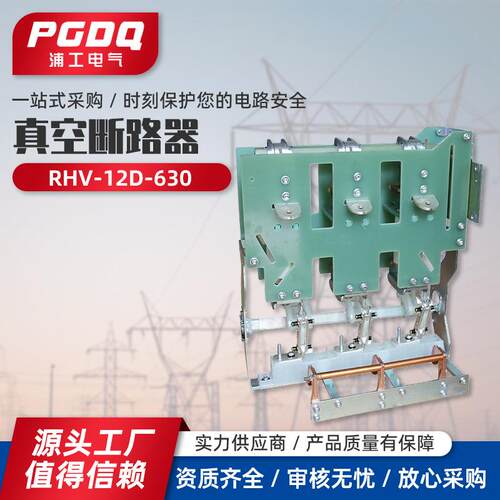 厂家直销10KV成套充气柜用真空断路器RHV-12D/630带隔离接地