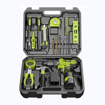 工具箱全套家用工具套装手电钻组合五金维修电动螺丝刀直销
