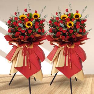 开业花篮鲜花大麦麦穗三脚架开张乔迁演唱会庆典同城速递