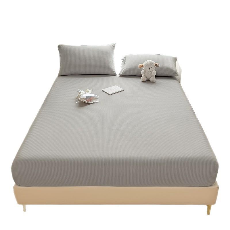 加厚水洗棉床笠gyw-xzmx包罩纯色垫保单护床罩防尘床全床套四季通