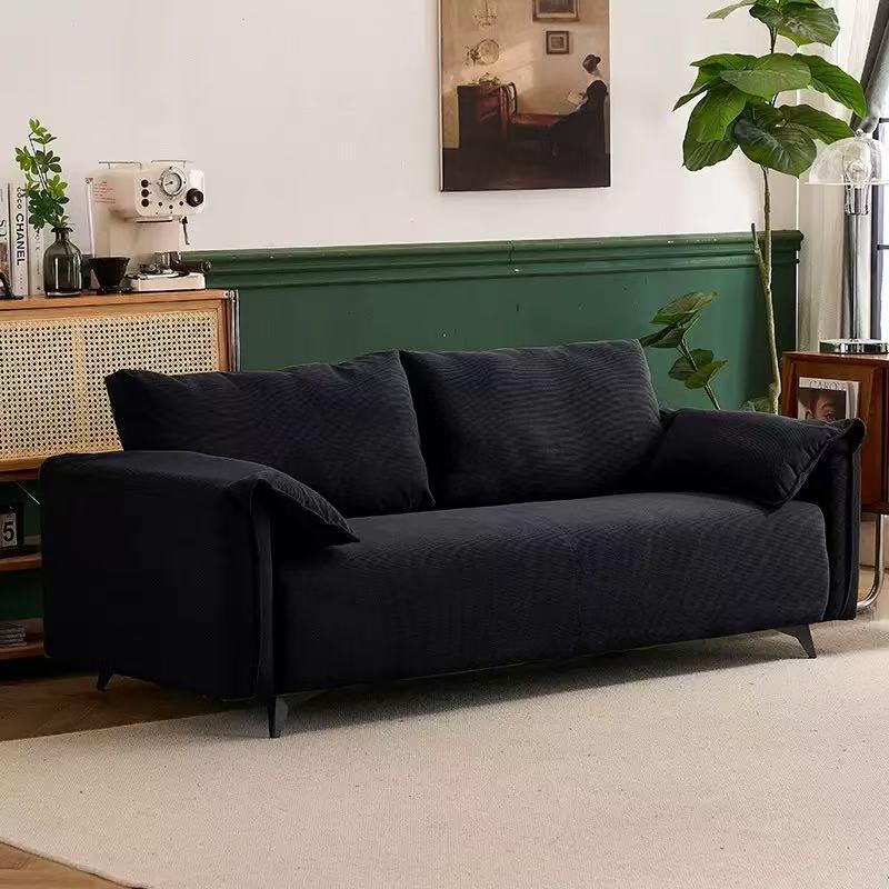 懒人沙沙发可小户型躺可睡间卧室房双人小发出租房客厅榻榻米2座