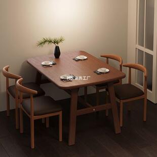 餐桌家用小艺户型吃饭组桌子简约长方形627铁餐椅桌子商用餐馆桌
