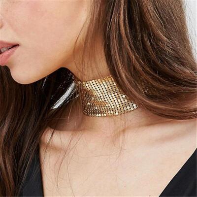 Accessories, metal sequins, party necklaces, accessories,