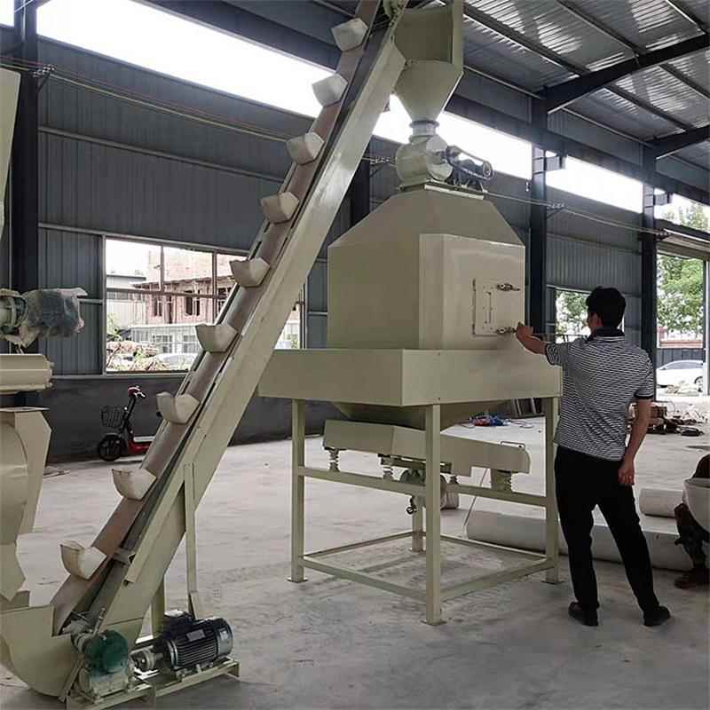 大型草粉做猪饲料风干机 环模造粒烘干机工作视频 八角逆流风干机