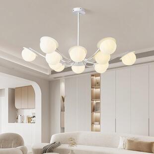 新款 客厅灯吊灯大气轻奢卧室餐厅主灯魔豆简约创意多头奶油风吊灯