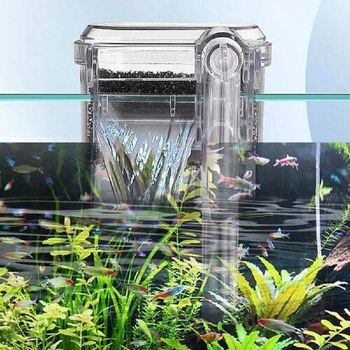 Fish Tank Suspended Filter Adjustable Flow Aquarium Hang On