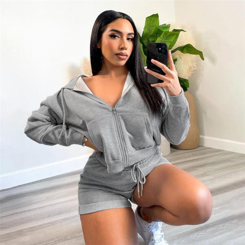 Straight Fashion Hooded Sweatshirt Casual Style Womens