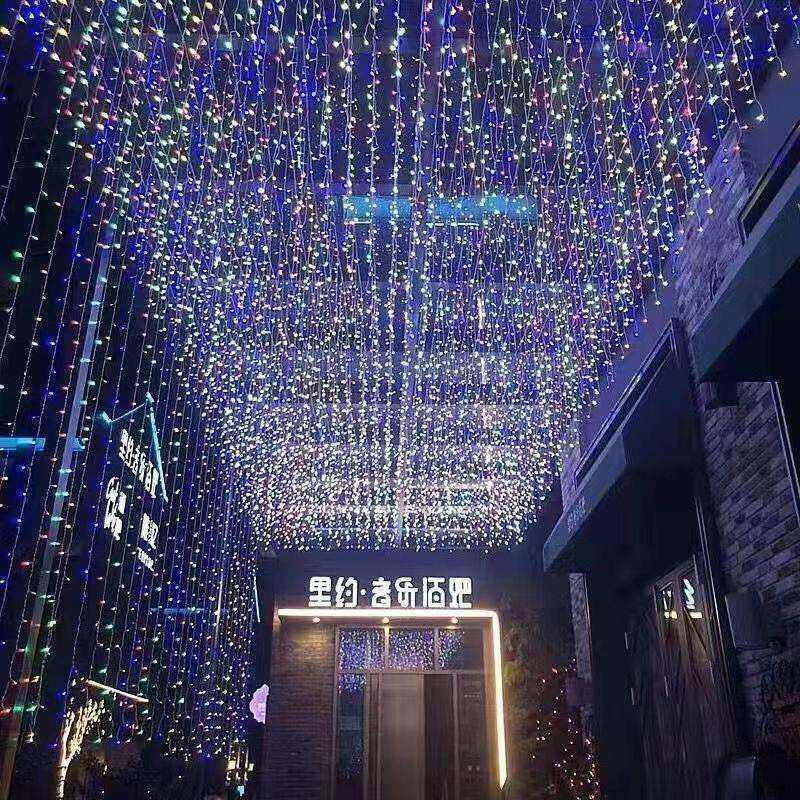 led铜线灯夜市户外冰条灯小串灯串窗帘灯星星彩灯工厂灯串