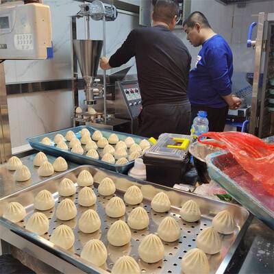 全自739包子馅摆动盘一体机学校早餐店用方手型工饼机器糍粑机成