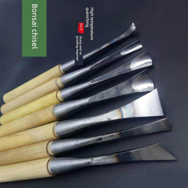 盆景凿刻疤锤松柏专用文物制作镐刻刀疤敲工具旧桩形